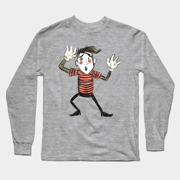 Don't Starve Wes Long Sleeve T-Shirt by utzsar